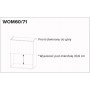 Kam Mono P2 WOM60/71 Szafka pod kuchenkę mikrofalową 60cm