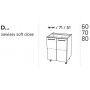 Kam Mono K2 D60 Szafka dolna dwudrzwiowa 60cm