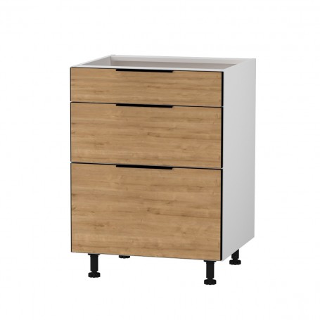 Kam Mono K2 DS 60/3 Szafka z trzema szufladami Metalbox 60cm