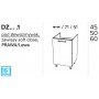 Kam Mono K2 DZ60.1 Szafka pod zlewozmywak 60cm