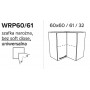 Kam Mono K2 WRP60/61 Szafka wisząca narożna 60cm x 60cm