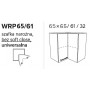 Kam Mono K2 WRP65/61 Szafka wisząca narożna 65cm x 65cm