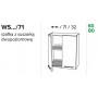 Kam Mono K2 WS80/71 Szafka wisząca z ociekarką 80cm