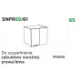 Kam Mono P2 SNPR65/61 Szafka do uzupełnienia zabudowy narożnej 65cm