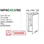 Kam Mono K2 WP4C45.1/90 Szafka z okapem podszafkowym 45cm