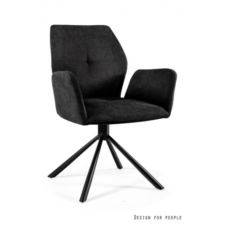 Fotel ALICE Tkanina Czarna