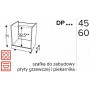 Kam Mono P4 DP45 Szafka do zabudowy piekarnika o szerokości 45cm