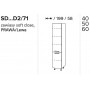 Kam Mono P4 SD60D2/71 Szafka gospodarcza wysoka 60cm