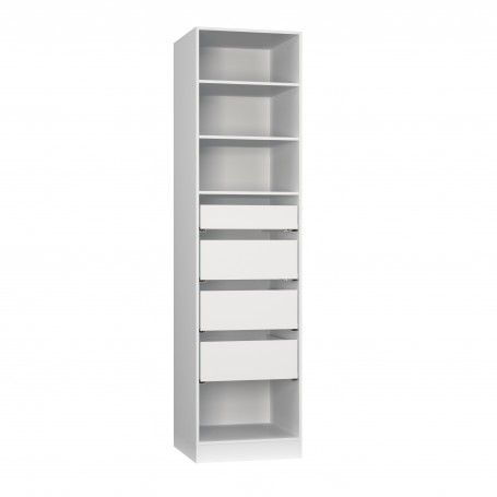 Szafa modułowa layman - Szafa z półkami i czterema szufladami SP4S 2 60/2357