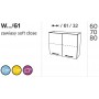 Kam Mono P4 W70/61 Szafka wisząca dwudrzwiowa 70cm