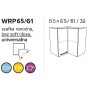 Kam Mono P4 WRP65/61 Szafka narożna wisząca dwudrzwiowa 65cm x 65cm