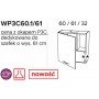 Kam Mono P4 WP3B60.1/61 Szafka okapowa z pochłaniaczem w komplecie 60cm