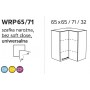 Kam Mono P4 WRP65/71 Szafka narożna wisząca dwudrzwiowa 65cm x 65cm