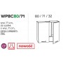 Kam Mono P4 WP8C80/71 Szafka wisząca z okapem podszafkowym 80cm