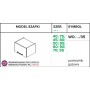 Kam Mono P4 WO90/35 Szafka wisząca z frontem uchylnym 90cm