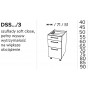 KamMono OS2 - DSS80/3 - Szafka z trzema szufladami Starmotion 80cm