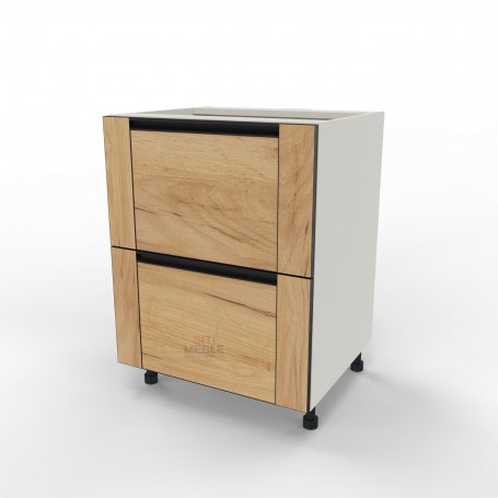 KamMono OS2 - DSS 60/2PŁ Szafka z szufladami do zabudowy płyty grzewczej 60cm