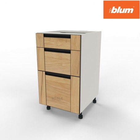 KamMono OS2 - BDST45/3 - Szafka z trzema szufladami Blum 45cm