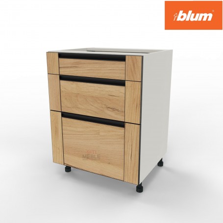 KamMono OS2 - BDST60/3 - Szafka z trzema szufladami Blum 60cm