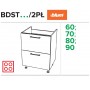 KamMono OS2 - BDST70/2PŁ Szafka z szufladami Blum do zabudowy płyty grzewczej 70cm