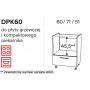KamMono OS2 - DPKSS60 - Szafka z szufladą Starmotion do zabudowy piekarnika kompaktowego 60cm