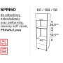KamMono OS2 - SPM60 - Słupek do zabudowy piekarnika i mikrofali 60cm