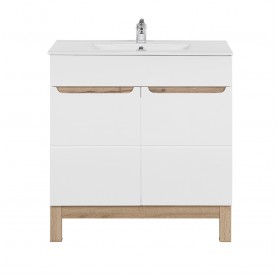 BALI WHITE 820 Szafka z umywalką 2D - 60cm|SET-BW LAVA 60CM