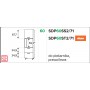 KamMono OS2 - SDP60SS2/71 - Słupek z dwiema szufladami do zabudowy piekarnika 60cm