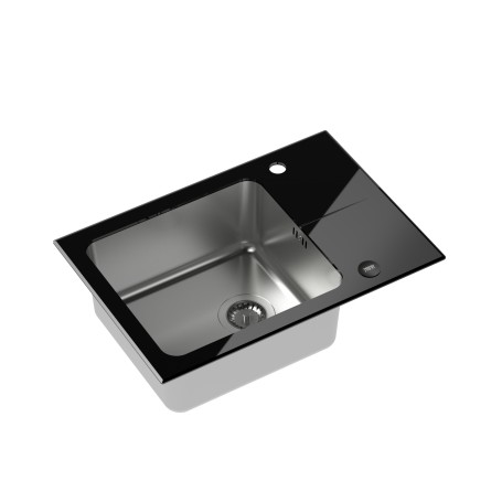 ZLEWOZMYWAK SZKLANY HUGH 116 CZARNY