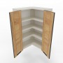 KamMono OS2 - WRP65x65/100 - Szafka górna narożna 65cm x 65cm