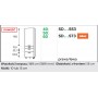 Kam Mono P4 SD50SS3 Szafka wysoka z trzema szufladami 50cm