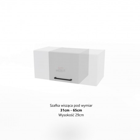 Kam Mono P4 WO31-65/29_SPEC - Szafka wisząca niska pod wymiar od 31cm do 65cm