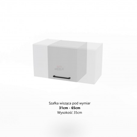 Kam Mono P4 WO31-65/35_SPEC - Szafka wisząca niska pod wymiar od 31cm do 65cm