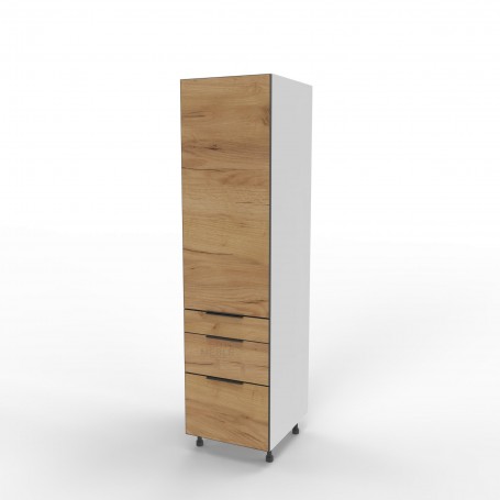 Kam Mono K2 SD50SS3 Słupek jednodrzwiowy z trzema szufladami 50cm