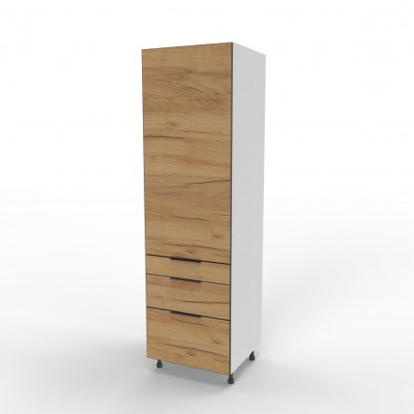 Kam Mono K2 SD60SS3/71 Słupek jednodrzwiowy z trzema szufladami 60cm