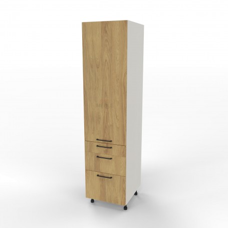 Kam Mono P2 SD50SS3_71 Słupek jednodrzwiowy z trzema szufladami 50cm