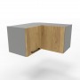 Kam Mono P2 WRP65/35 Szafka wisząca narożna niska 65cm x 65cm - Wysokość 35cm