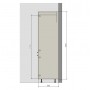 Kam Mono F - SL60/61 Słupek - Szafka do zabudowy lodówki 60cm