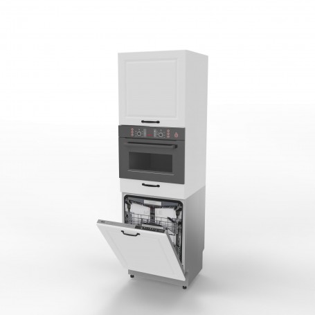 Kam Mono F - NWPKD60.1SS/61 Szafka nad zmywarkę do zabudowy piekarnika kompaktowego 60cm