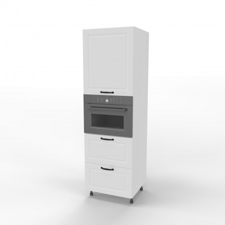 Kam Mono F - SDPK60SS2/61 Słupek z szufladami do zabudowy piekarnika kompaktowego 60cm