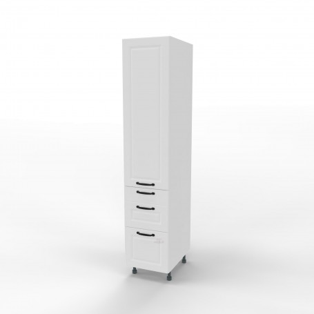 Kam Mono F - SD40SS3/61 Słupek z trzema szufladami - Szafka gospodarcza z półkami 40cm