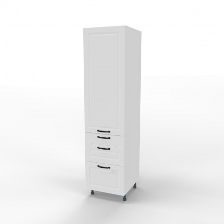 Kam Mono F - SD50SS3/61 Słupek z trzema szufladami - Szafka gospodarcza z półkami 50cm