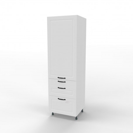 Kam Mono F - SD60SS3/61 Słupek z trzema szufladami - Szafka gospodarcza z półkami 60cm