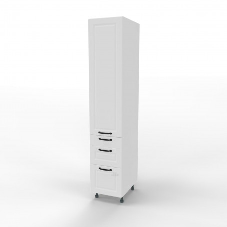 Kam Mono F - SD40SS3/71 Słupek z trzema szufladami - Szafka gospodarcza z półkami 40cm