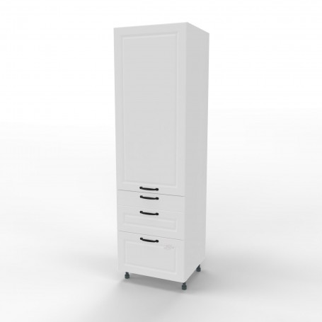 Kam Mono F - SD60SS3/71 Słupek z trzema szufladami - Szafka gospodarcza z półkami 60cm