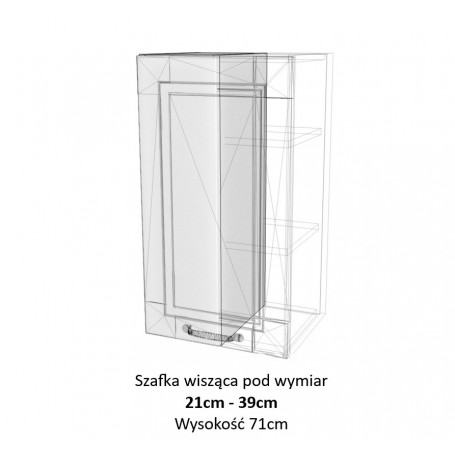 Kam Mono F W21-39.1/71_SPEC Szafka wisząca pod wymiar do 21cm do 39cm