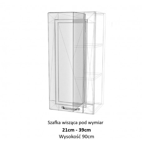 Kam Mono F W21-39.1/90_SPEC Szafka wisząca pod wymiar do 21cm do 39cm