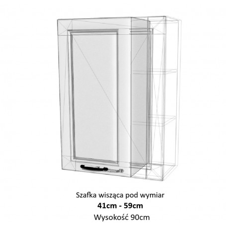 Kam Mono F W41-59.1/90_SPEC Szafka wisząca pod wymiar do 41cm do 59cm
