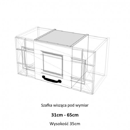 Kam Mono F WO31-65/35_SPEC Szafka wisząca niska pod wymiar 31cm do 65cm