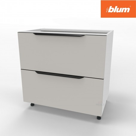 Kam Mono KC 4 BDST80/2PŁ Szafka z szufladami Blum do zabudowy płyty grzewczej 80cm